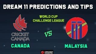 CAN vs MAL Dream11 Team Canada vs Malaysia, Match 4, World Cup Challenge League – Cricket Prediction Tips For Today’s Match CAN vs MAL at Kuala Lumpur
